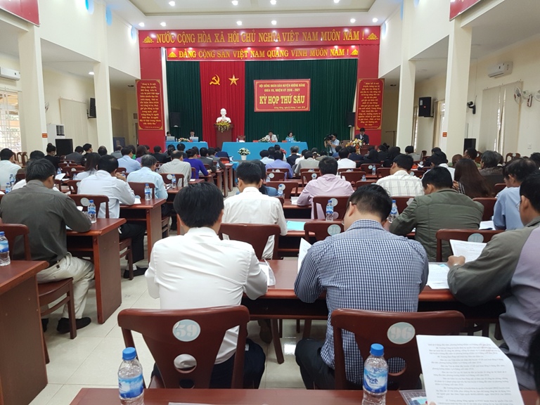 HĐND Krông Năng tổ chức Kỳ họp thứ 6, HĐND huyện khóa VII, nhiệm kỳ 2016 - 2021